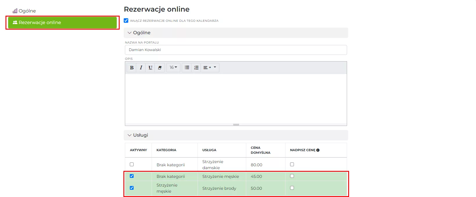 Wprowadzanie i konfigurowanie usług